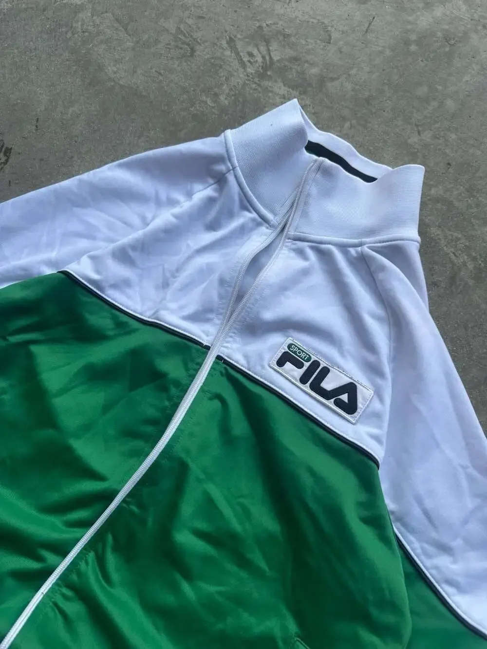 VINTAGE FILA ITALIA track jacket sport athletic soccer warm up zip up Mens Small